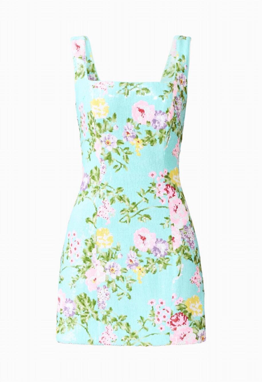 NEW ELLIATT women's emmeline sequin mini dress in mint green